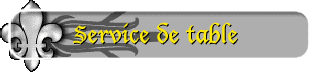 Service de table